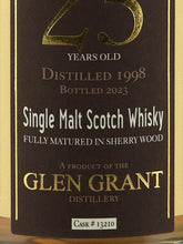 Load image into Gallery viewer, Wilson &amp; Morgan Glen Grant 25 Years Old 1998