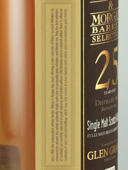 Wilson & Morgan Glen Grant 25 Years Old 1998