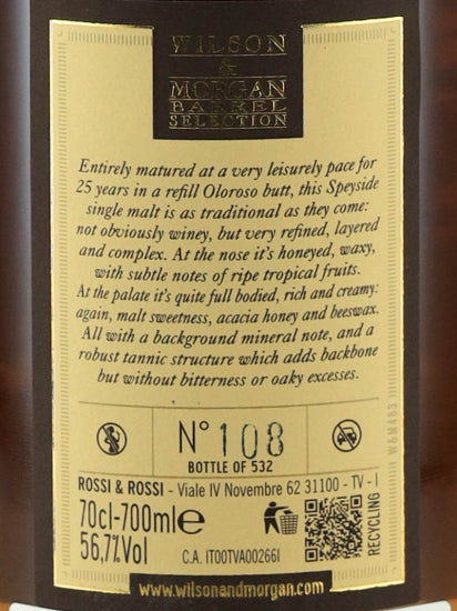 Wilson & Morgan Glen Grant 25 Years Old 1998