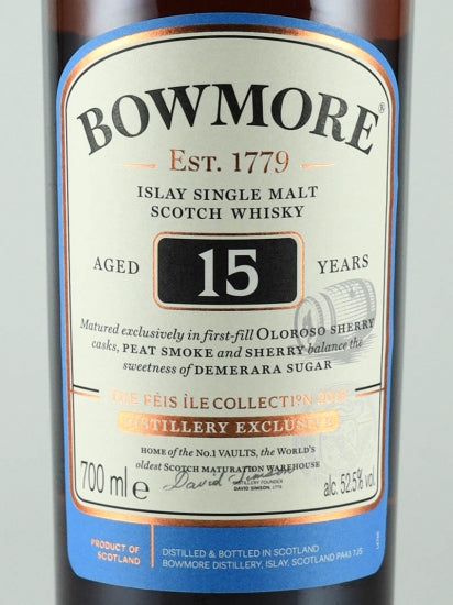 Bowmore 15 Years Old Feis Ile 2018