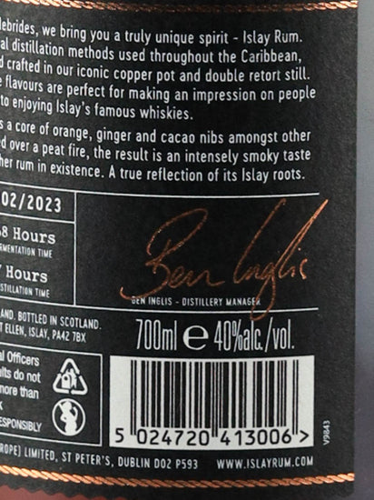 Islay Rum Peat Spiced