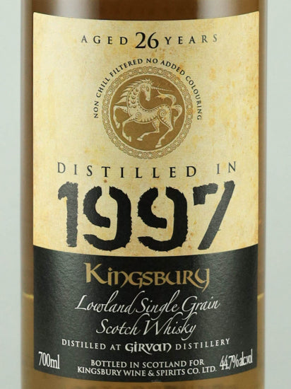 Kingsbury Gold Girvan 26 Years Old 1997