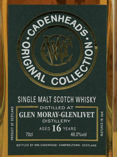 Cadenhead Original Collection Glen Moray 16 Years Old