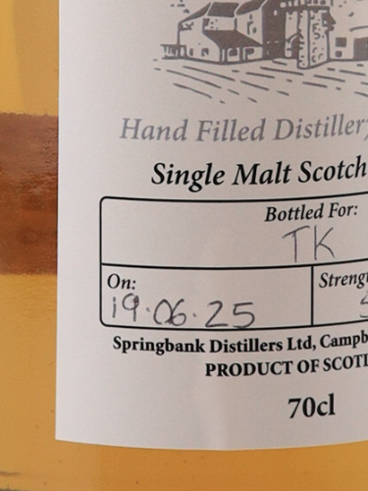 Hazelburn Handfilled