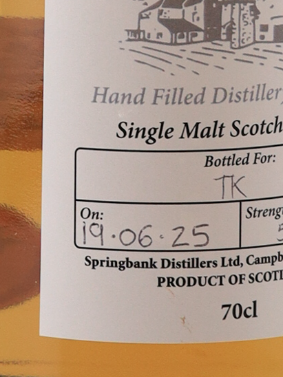 Hazelburn Handfilled