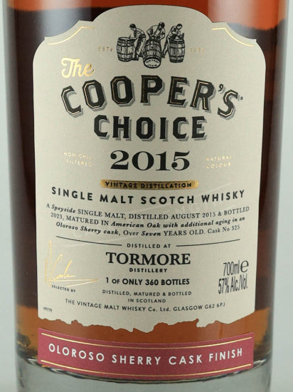 Cooper's Choice Tomore 7 Years Old 2015