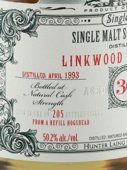 Old & Rare Linkwood 30 Years Old 1993