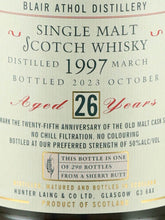 Load image into Gallery viewer, Old Malt Cask Blair Athol 26 Years Old 1997 25th Anniversary Bottle