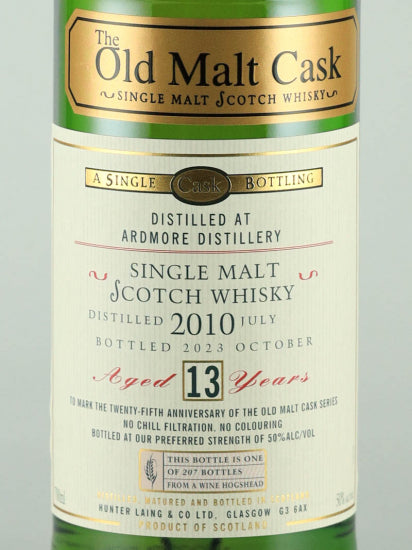 Old Malt Cask Ardmore 13 Years Old 2010 25th Anniversary Bottle