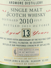 Load image into Gallery viewer, Old Malt Cask Ardmore 13 Years Old 2010 25th Anniversary Bottle