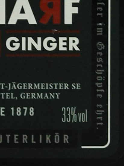 Jagermeister Scharf Spiced Ginger