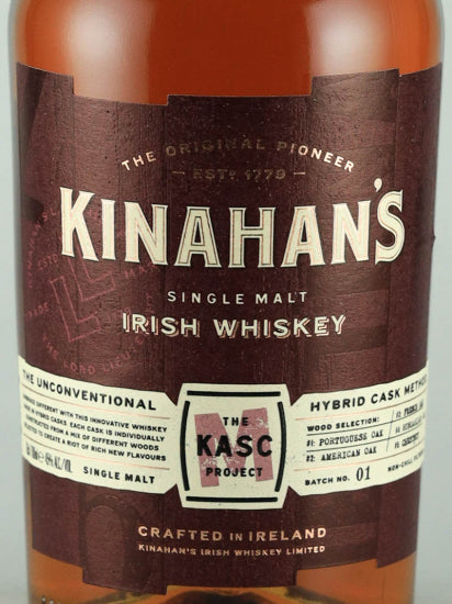Kinahan's KASC Project 45% (defective cap) — Single Malt