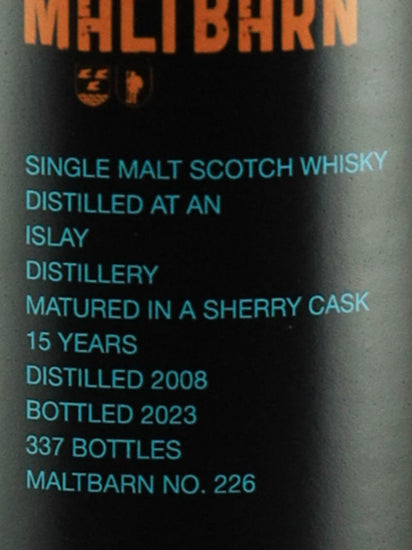 Maltbarn Islay Malt 15 Years Old 2008