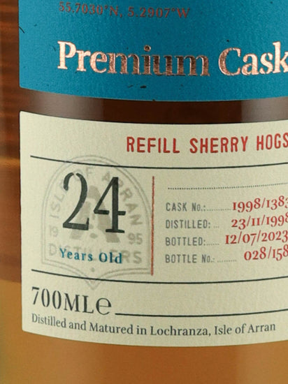 Arran Premium Cask 24 Years Old 1998