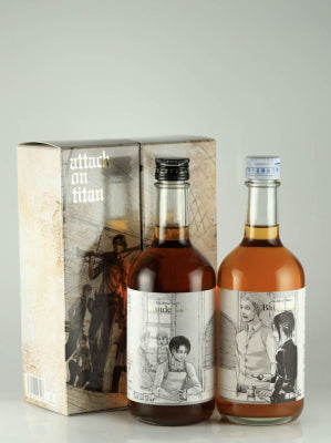 Attack on Titan Original Art Bottle Umeshu 2-Bottle Set