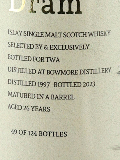 The Whisky Age Perfect Dram Bowmore 26 Years Old 1997