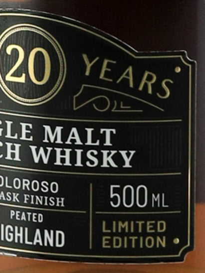 Darkness Peated Highland Single Malt 20 Years Old