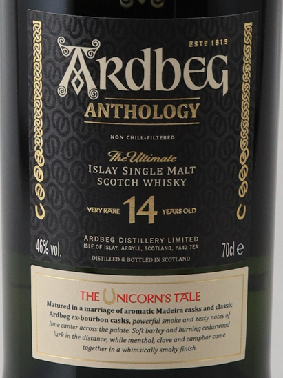 Ardbeg Anthology 14 Years Old Unicorn's Tail