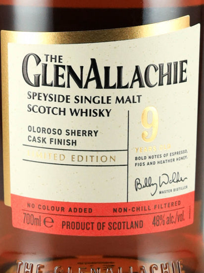Glenallachie 9 Years Old Oloroso Sherry Cask Finish