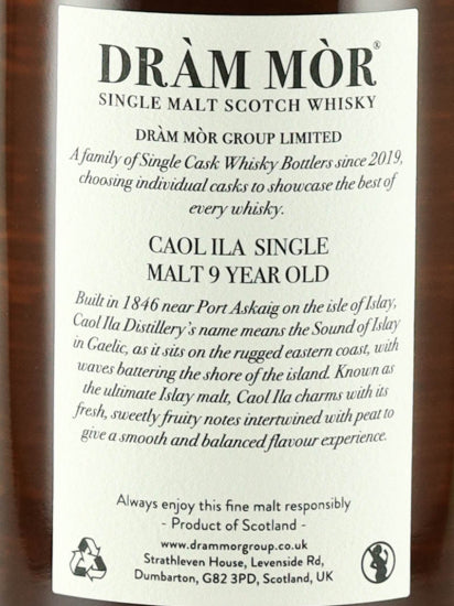 Dram mor Caol Ila 9 Years Old 2015