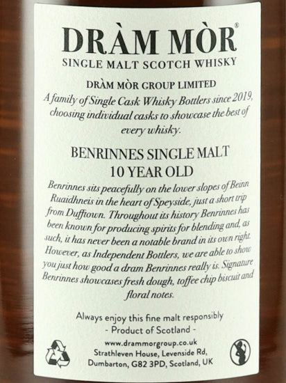 Dram mor Benrinnes 10 Years Old 2013