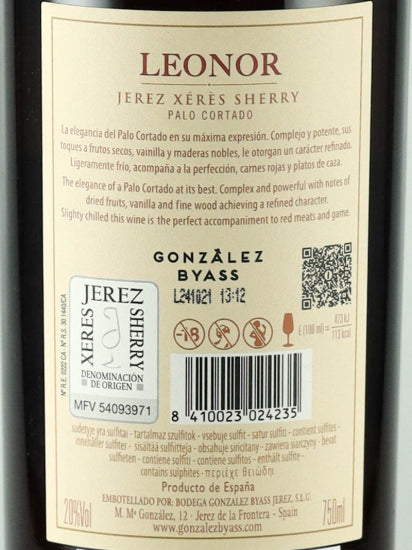 Gonzalez Byass Leonor Palo Cortado