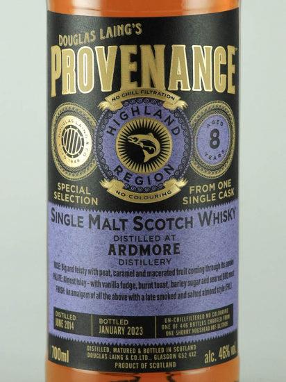 Provenance Ardmore 8 Years Old 2014