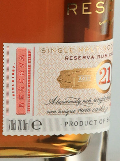Glenfiddich 21 Years Old Reserva Rum Cask Finish