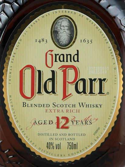 Old Parr 12 Years Old 750ml Old Label