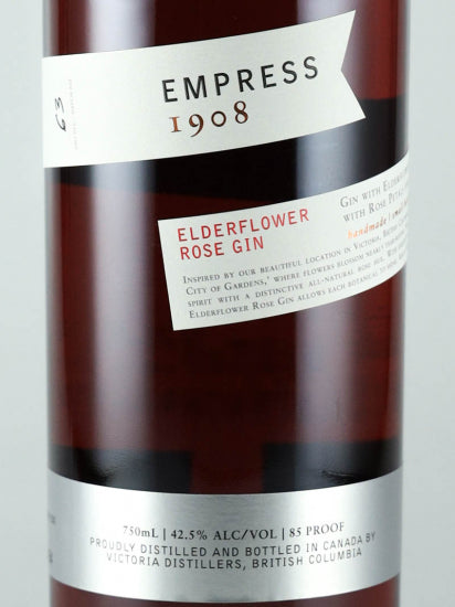 Empress 1908 Elderflower Rose Gin