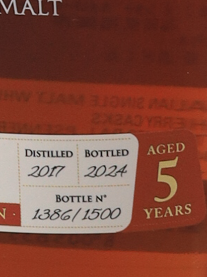 Eretico Italian Single Malt Whisky 5 Years