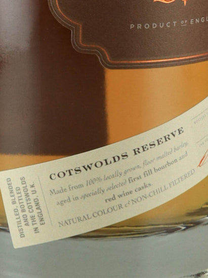 Cotswolds Reserve Single Malt Whisky