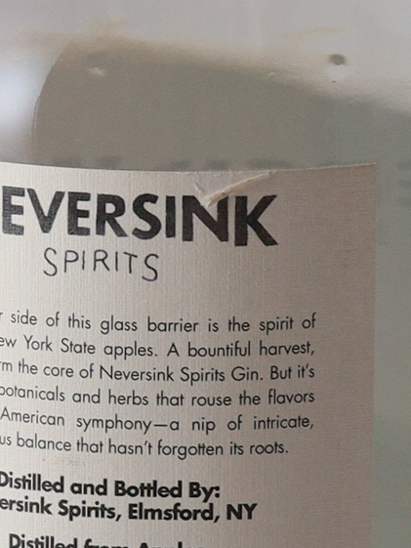 Neversink Spirits Apple Gin