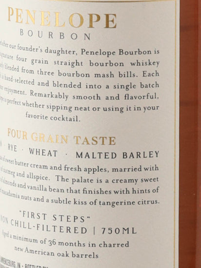 Penelope Four Grain Straight Bourbon Whiskey