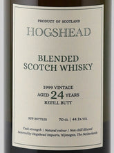Load image into Gallery viewer, Hogshead Indie Blended Scotch 24 Years 1999