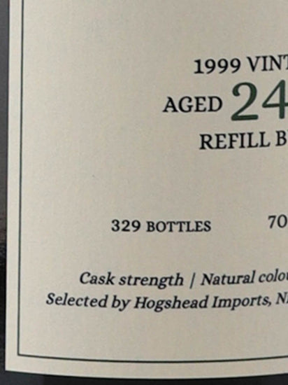 Hogshead Indie Blended Scotch 24 Years 1999