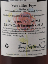 Load image into Gallery viewer, Milano Rum Festival GUYANA VERSAILLES 2006/16yo