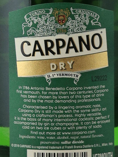 Carupano Dry 750ml