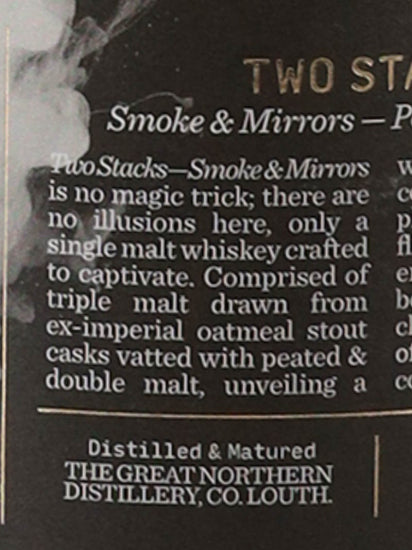 Two Stacks Smoke & Mirrors Peated Single Malt