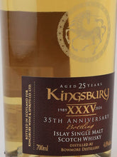 Load image into Gallery viewer, Kingsbury Bowmore 25 Years 1998 35th Anniversary