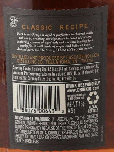 George Dickel Classic Recipe