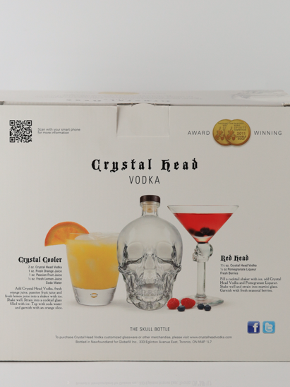 Crystal Head Vodka 750ml with Glass