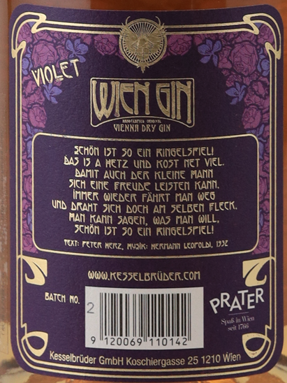 Klimt Wien Gin Violet