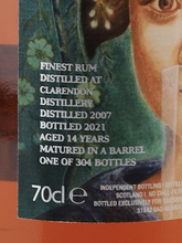 Load image into Gallery viewer, Sangibar Clarendon 14 Years 2007 Geisha Label