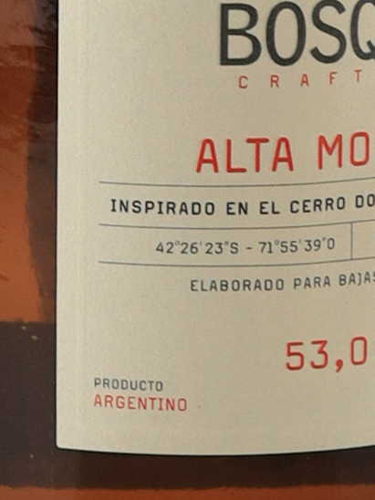Bosque Alta Montana Craft Gin