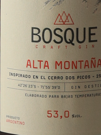 Bosque Alta Montana Craft Gin