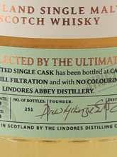 Load image into Gallery viewer, Lindores Single Malt 2019 Peated Rum Cask for THE ULTIMATE SPIRITS