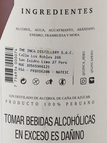 GIN'CA Gin Belize Edition