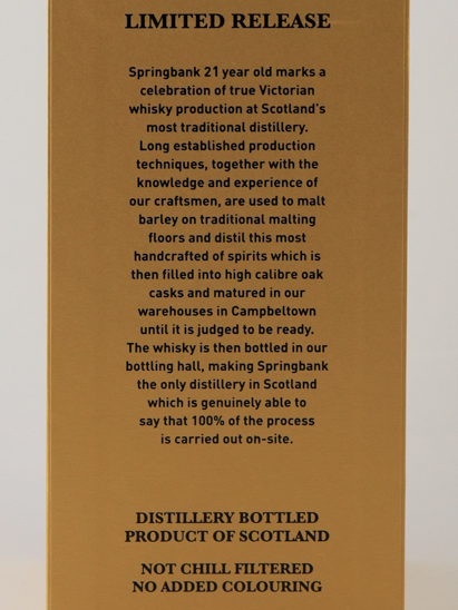 Springbank 21 Years 2024 Release
