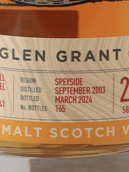 Single Cask Nation Glen Grant 20 Year Old 2003 58.9%